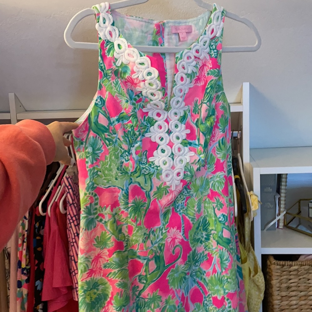 Pink and Green Lilly Pulitzer Shift Dress